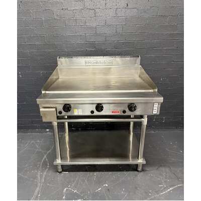 Pre-Owned Goldstein GPGDB36 - 900mm Gas Griddle on Leg Stand - PO-1918