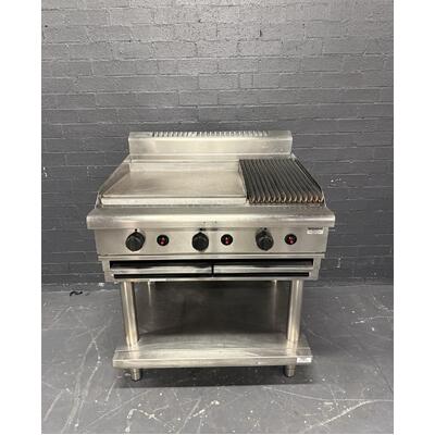 Pre-Owned Waldorf CH8900G-LS - 600mm Gas Chargrill with 300mm Griddle on Stand - PO-1961