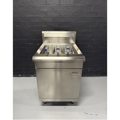 Pre-Owned Luus FV-60 - Single Pan Gas Fryer - 3 Baskets - PO-1967