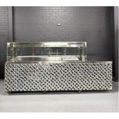 Pre-Owned Custom Made Square Glass Cold Food Display 2900mm - PO-1979