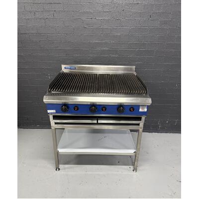 Pre-Owned Blue Seal G596-LS - 900mm Gas Chargrill on Leg Stand - PO-2001