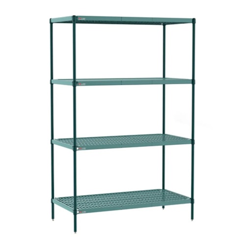 Metro Super Erecta PRO Polymer Mat Shelving - 4 Tier - 915 x 455 x 1890 - PR.4T74.1836