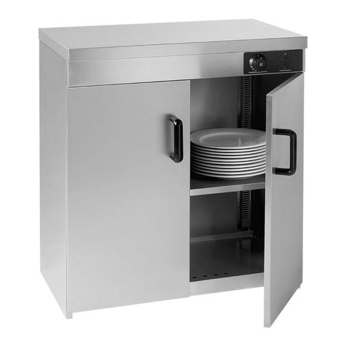 Elementry PW-DE - Stainless Steel Double Cabinet Plate Warmer 120 Plates - PW-DE