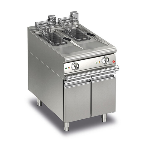 Baron Q70FRI/E610 - 10+10L Split Pot Electric Deep Fryer - Q70FRI-E610