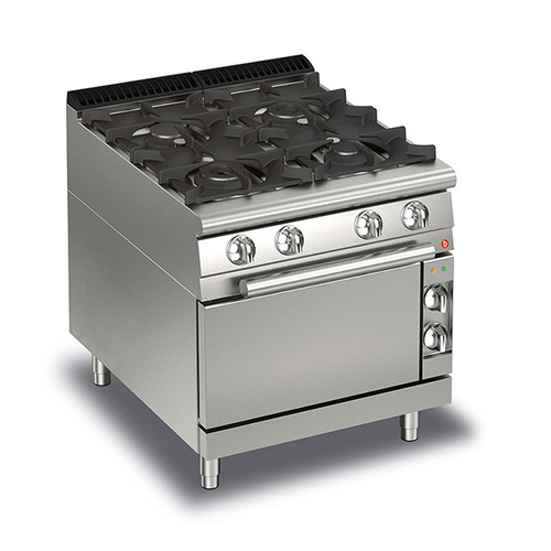 Baron Q70PCF-G8005 - 4 Burner Gas Cook Top With Gas Oven - Q70PCF-G8005