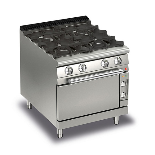 Baron Q70PCF-GE8005 - 4 Burner Gas Cook Top With Electric Oven - Q70PCF-GE8005