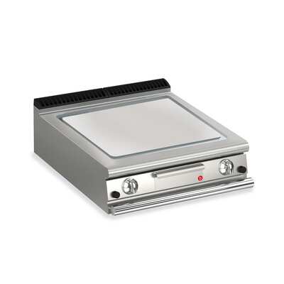 Baron Q70SFT/G800 - Gas Fry Top With Smooth Mild Steel Plate 800mm - Q70SFT-G800