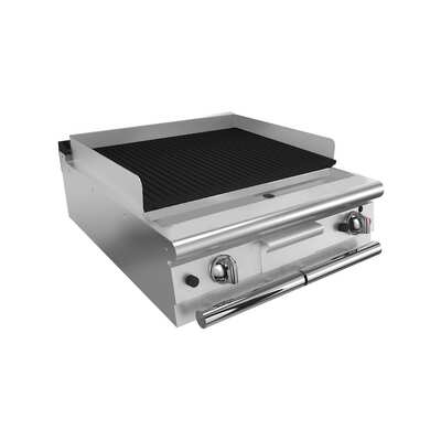 Baron Q70SGL/G803 - 2 Burner Gas Lava Rock Chargrill - 800mm - Q70SGL-G803