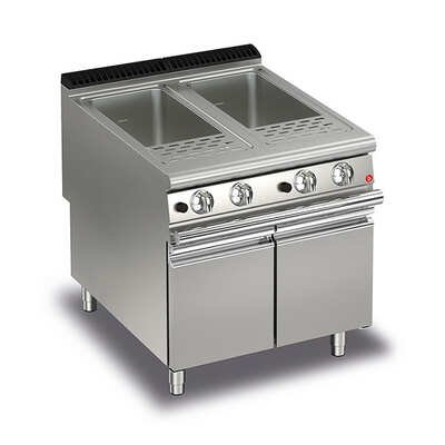 Baron Q90CP/G800 - 40+40L Double Basin Gas Pasta Cooker - Q90CP-G800