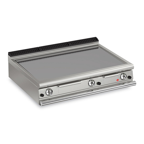 Baron Q90FTT-G1200 - 3 Burner Gas Fry Top With Smooth Mild Steel Plate  - Q90FTT-G1200