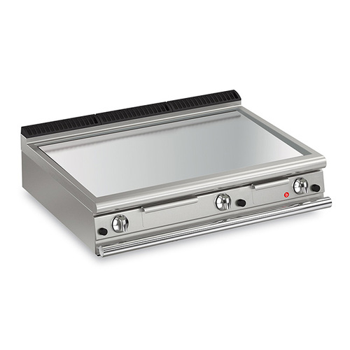 Baron Q90FTT-G1205 - 3 Burner Gas Fry Top With Smooth Chrome Plate  - Q90FTT-G1205