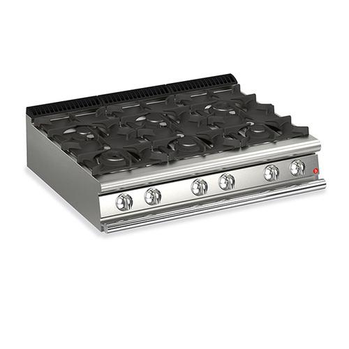 Baron Q90PC-G1205 - 6 Burner Gas Cook Top - Q90PC-G1205