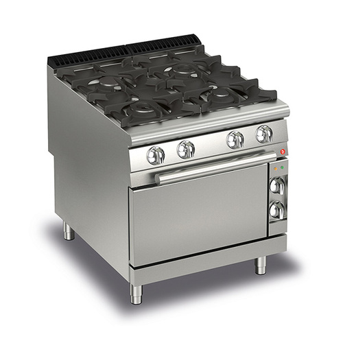 Baron Q90PCF-G8005 - 4 Burner Gas Cook Top With Gas Oven - Q90PCF-G8005