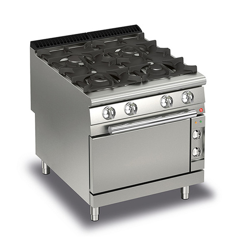 Baron Q90PCF-GE8005 - 4 Burner Gas Cook Top With Electric Oven - Q90PCF-GE8005
