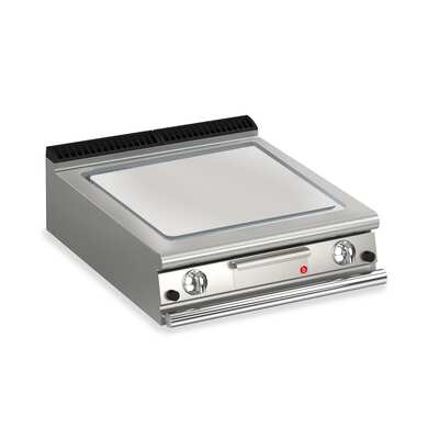 Baron Q90SFT/G800 - Gas Fry Top with Smooth Mild Steel Plate - 800mm - Q90SFT-G800