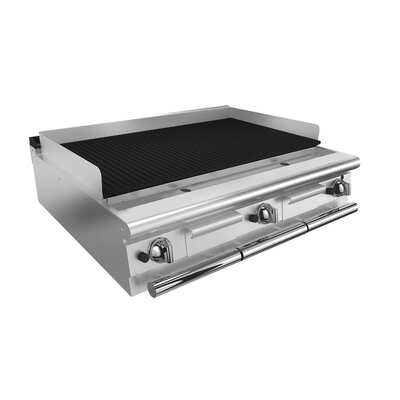 Baron Q90SGL/G123 - Gas Lava Rock Chargrill - 1200mm - Q90SGL-G123
