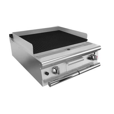 Baron Q90SGL/G803 - Gas Lava Rock Chargrill - 800mm - Q90SGL-G803