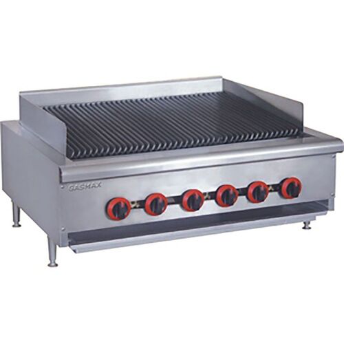 Gasmax QR-36ELPG - Char Grill 6 Burner 915 x 770 x 360+100mm LPG - QR-36ELPG