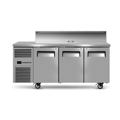 Skope RF7.PPS.3.SD - 3 Solid Door GN Compatible Salad Preparation Fridge - RF7.PPS.3.SD