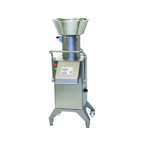 Hallde RG-400i-3PH Vegetable Preparation Machine - Continuous Feed Hopper Setup  - RG-400i-3PHS