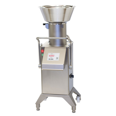 Hallde RG-400i-3PH Vegetable Preparation Machine - Continuous Feed Hopper Setup  - RG-400i-3PHS