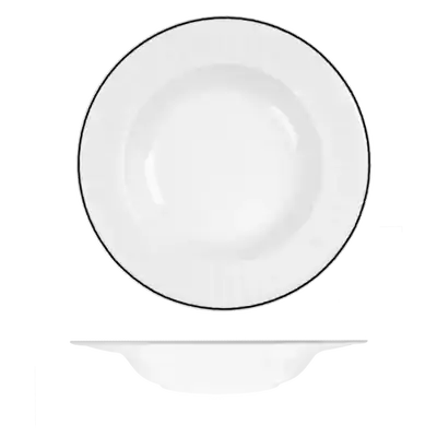 RAK Porcelain Harriette Round Bowl Wide Rim 300mm/ 1280ml (Box of 6) - RHRDP30-BK