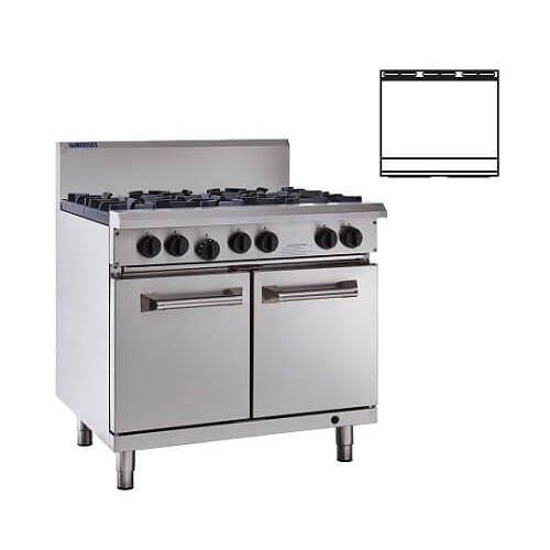 Luus RS-9P - 900mm Griddle with Oven - RS-9P