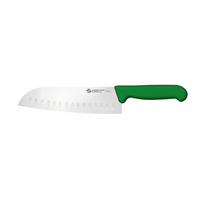 Ambrogio Sanelli Supra Granton Santoku Knife - 200mm Green - SC50020G