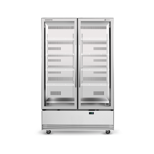 Skope SKB1200N-A - 2 Glass Door Display or Storage Fridge - SKB1200N-A