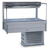 Roband SRX23RD Square Glass Cold Food Display - SRX23RD