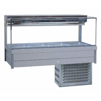 Roband SRX24RD Square Glass Cold Food Display - SRX24RD
