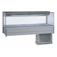 Roband SRX25RD Square Glass Cold Food Display - SRX25RD