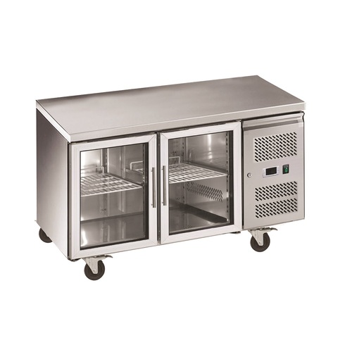 Exquisite SSC260G - 2 Door Slimline Under Bench Storage Fridge - SSC260G