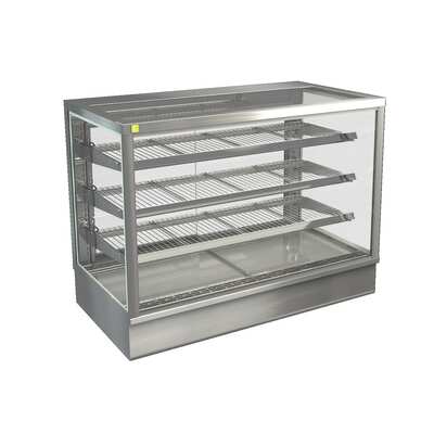 Cossiga STGHT12 Heated Countertop Solid Front with Rear Glass Doors - 1200mm - STGHT12