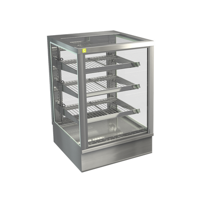 Cossiga STGHT6 Heated Countertop Solid Front with Rear Glass Doors - 600mm - STGHT6