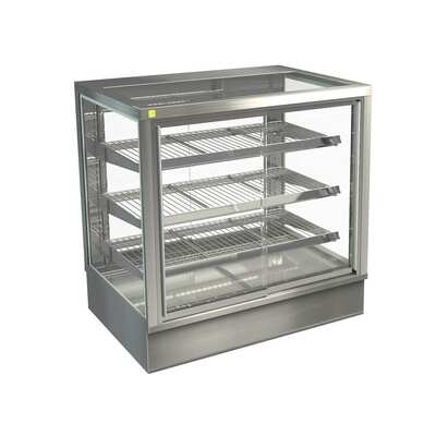 Cossiga STGHT9-SD Heated Countertop Sliding Front with Rear Glass Doors - 900mm - STGHT9-SD