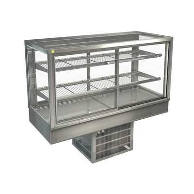 Cossiga STGRF15-SD Refrigerated Countertop Sliding Front with Rear Glass Doors - 1500mm - STGRF15-SD