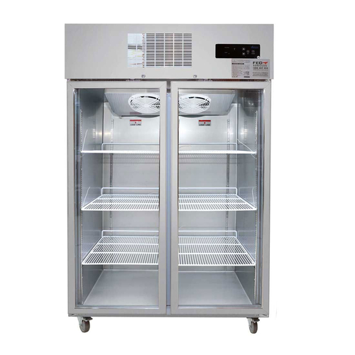 Thermaster SUCG1000 - Double Glass Door Upright Display Fridge - SUCG1000