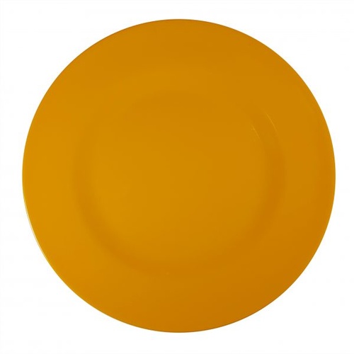 Superware Melamine Dark Yellow Round Plate Rim 260mm (Box of 6) - SUPER20603