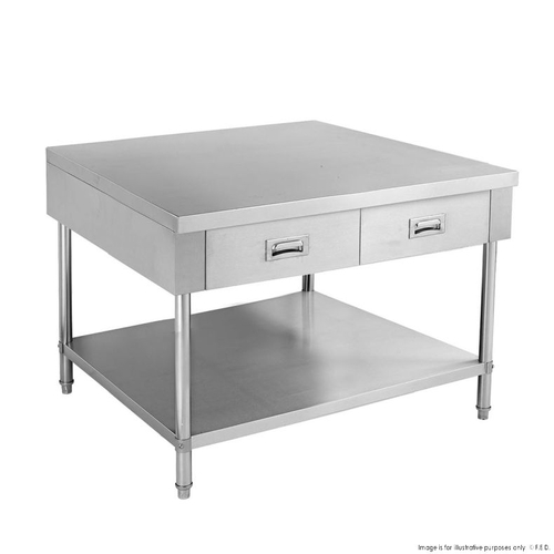 Modular Systems SWBD-6-1200 Work Bench with 2 Drawers and Undershelf 1200 x 600 x 900mm - SWBD-6-1200