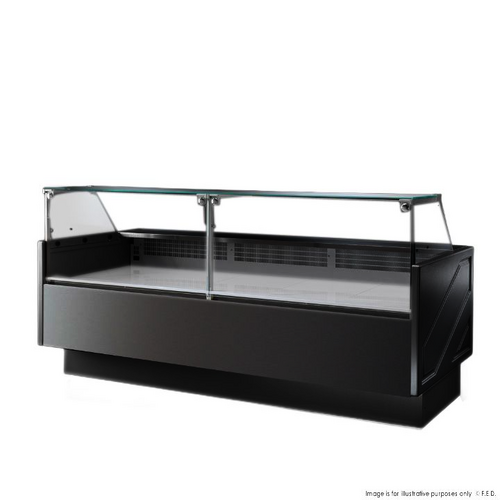 Tecnodom TDMR-0925B - Deli Display with Storage and Castors 2480mm  - TDMR-0925B