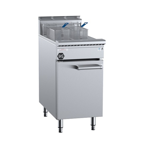 B+S Black TF-451S Gas Split Pan Turbo Fryer - TF-451S
