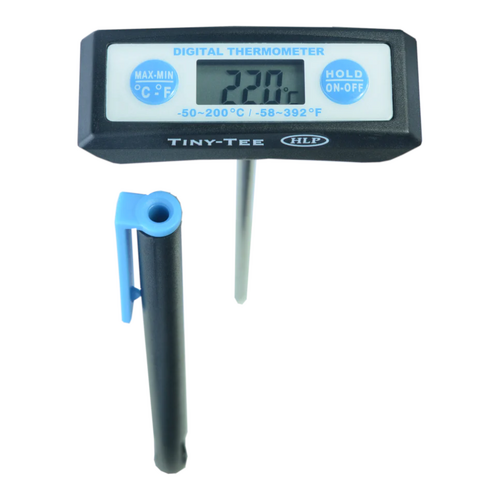 Tiny Tee Digital Probe Thermometer w/ Data Hold Button - TINYTEE