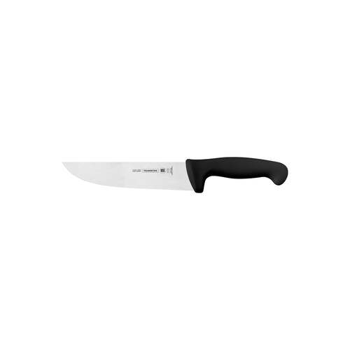 Tramontina Professional Butcher Knife Straight Back Black Handle - 180mm - TM24607107
