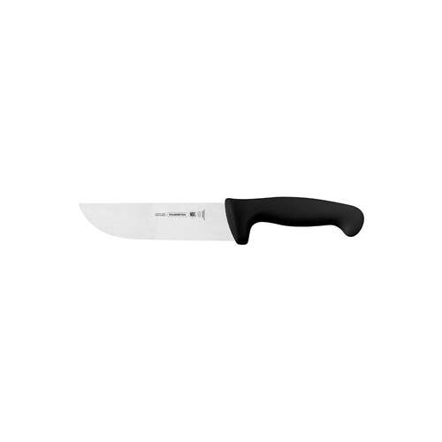 Tramontina Professional Butchers Knife Straight Back Deep Black Handle - 150mm - TM24608106