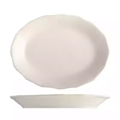 Tuxton Shell Oval Plate 292mm (Box of 12) - TX100132