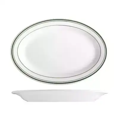 Tuxton Green Bay Oval Plate 292mm (Box of 12) - TX110146