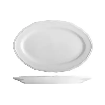 Tuxton Charleston Oval Plate 230mm (Box of 24) - TX120131