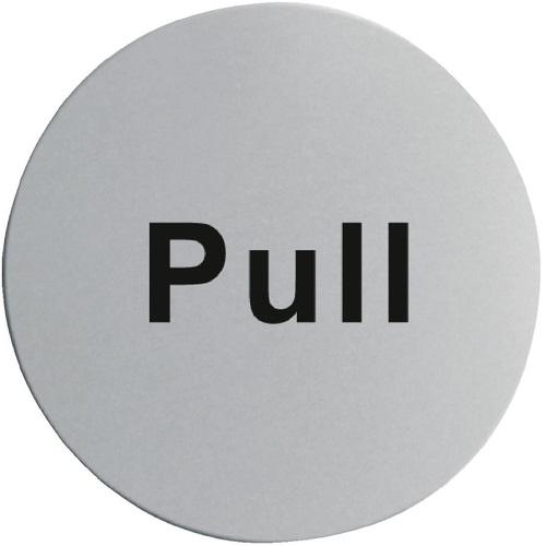 Vogue Stainless Steel Pull Door Sign - U064