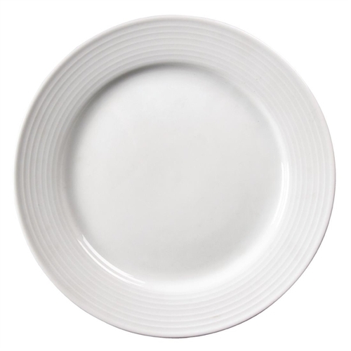 Olympia Linear Wide Rimmed Plate 250mm (Box of 12) - U091